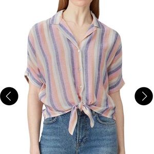Rails Marley Rainbow Color Striped Blouse
